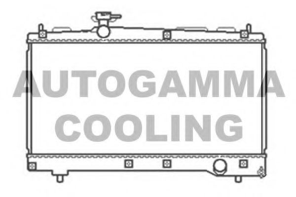 AUTOGAMMA 103712 Радиатор охлаждения двигателя AUTOGAMMA для TOYOTA