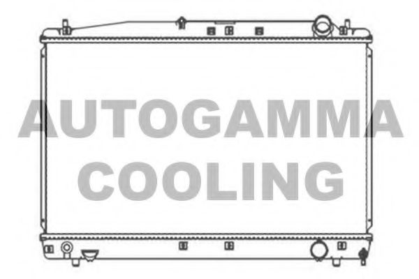 AUTOGAMMA 103713 Радиатор охлаждения двигателя AUTOGAMMA для TOYOTA