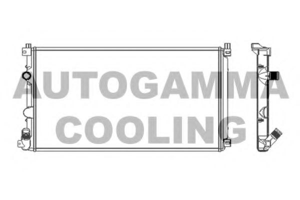 AUTOGAMMA 103739 Радиатор охлаждения двигателя для OPEL MOVANO