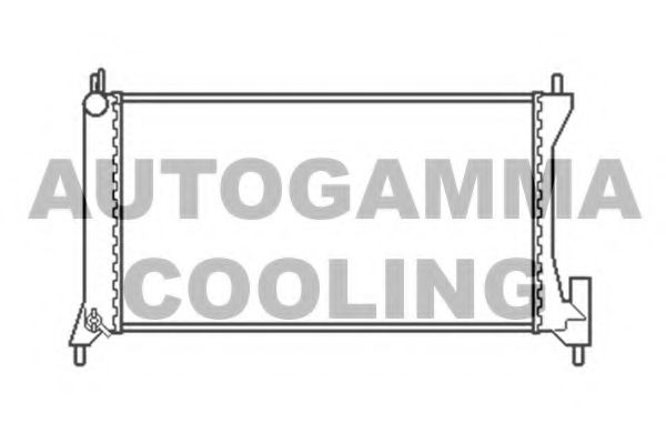 AUTOGAMMA 103760 Радиатор охлаждения двигателя для OPEL AGILA