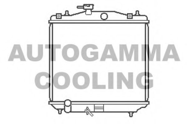 AUTOGAMMA 103780 Радиатор охлаждения двигателя AUTOGAMMA для SUBARU