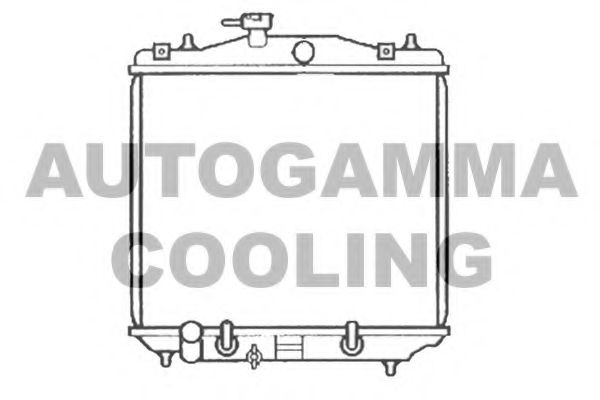 AUTOGAMMA 103781 Радиатор охлаждения двигателя AUTOGAMMA для SUBARU