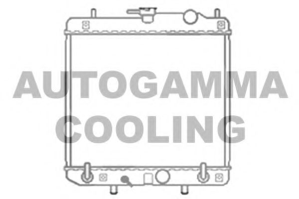 AUTOGAMMA 103791 Радиатор охлаждения двигателя для DAIHATSU CHARADE