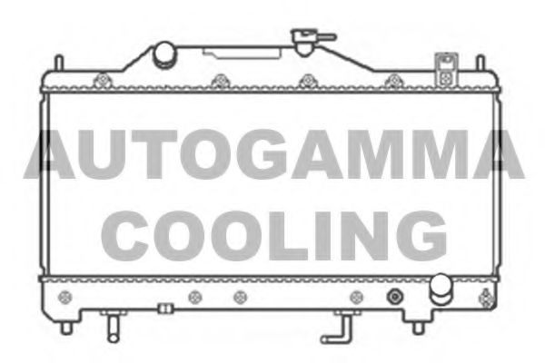AUTOGAMMA 103813 Радиатор охлаждения двигателя AUTOGAMMA для TOYOTA