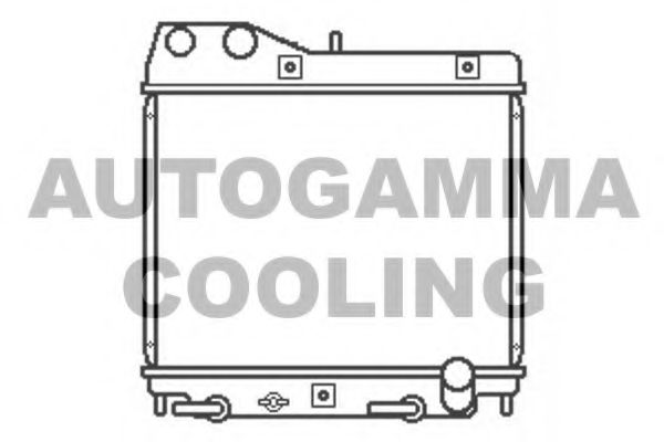 AUTOGAMMA 103815 Радиатор охлаждения двигателя для HONDA FIT