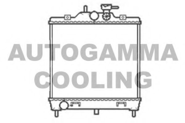 AUTOGAMMA 103820 Радиатор охлаждения двигателя AUTOGAMMA для KIA
