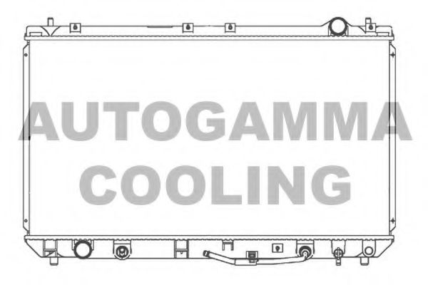 AUTOGAMMA 103851 Радиатор охлаждения двигателя AUTOGAMMA для TOYOTA
