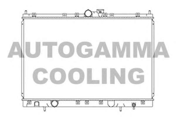 AUTOGAMMA 103865 Радиатор охлаждения двигателя для MITSUBISHI NIMBUS