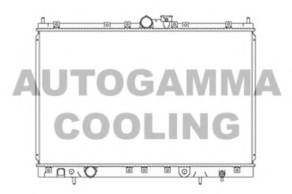 AUTOGAMMA 103866 Радиатор охлаждения двигателя для MITSUBISHI NIMBUS