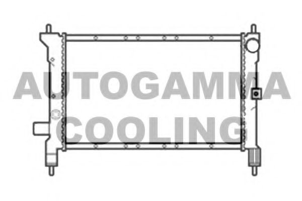 AUTOGAMMA 103872 Радиатор охлаждения двигателя AUTOGAMMA для ROVER