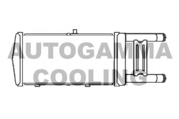 AUTOGAMMA 103874 Радиатор охлаждения двигателя AUTOGAMMA для AUDI