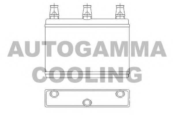 AUTOGAMMA 103896 Радиатор печки для CITROËN C3
