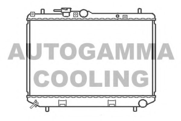 AUTOGAMMA 103913 Радиатор охлаждения двигателя для DAIHATSU TARUNA