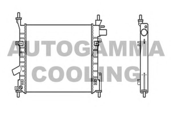 AUTOGAMMA 103919 Радиатор охлаждения двигателя для FORD KA