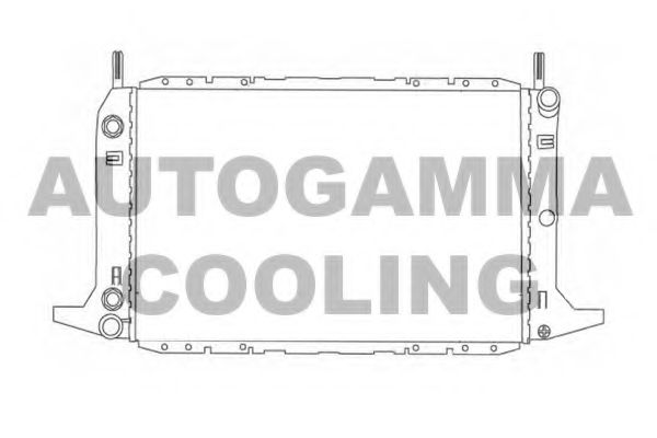 AUTOGAMMA 103921 Радиатор охлаждения двигателя для FORD SCORPIO