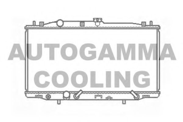 AUTOGAMMA 103926 Радиатор охлаждения двигателя AUTOGAMMA для HONDA