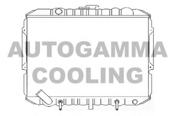 AUTOGAMMA 103935 Радиатор охлаждения двигателя для HYUNDAI GALLOPER