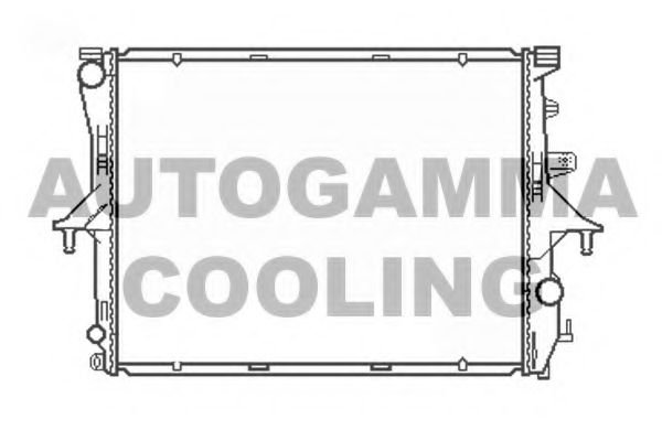 AUTOGAMMA 103941 Радиатор охлаждения двигателя для VOLKSWAGEN TOUAREG
