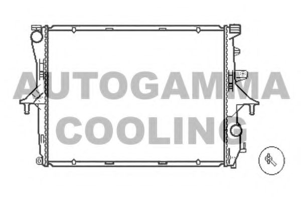 AUTOGAMMA 103943 Радиатор охлаждения двигателя для VOLKSWAGEN TOUAREG