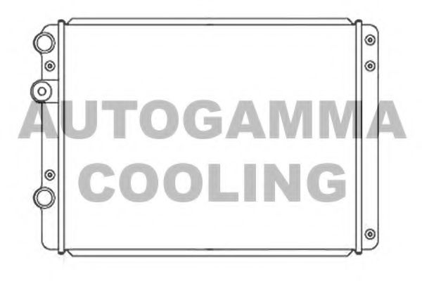 AUTOGAMMA 103944 Радиатор охлаждения двигателя для VOLKSWAGEN LUPO