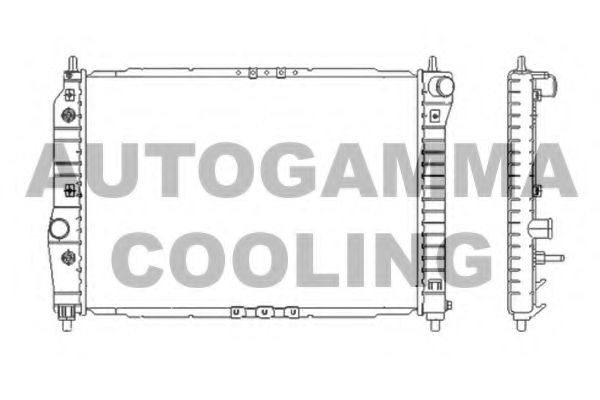 AUTOGAMMA 103951 Радиатор охлаждения двигателя AUTOGAMMA для CHEVROLET