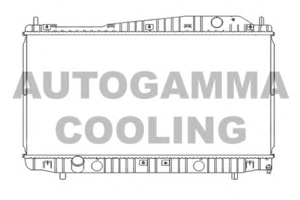 AUTOGAMMA 103952 Радиатор охлаждения двигателя для DAEWOO