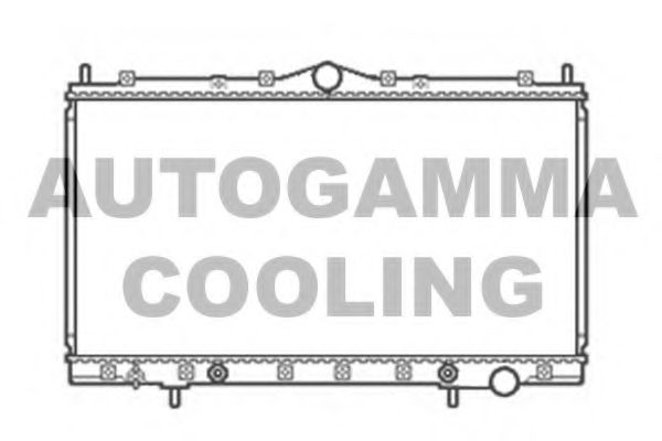 AUTOGAMMA 103956 Радиатор охлаждения двигателя для MITSUBISHI
