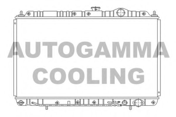 AUTOGAMMA 103957 Радиатор охлаждения двигателя для MITSUBISHI