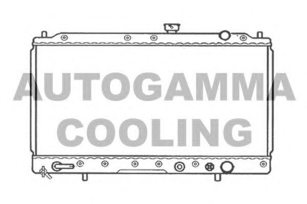 AUTOGAMMA 103959 Радиатор охлаждения двигателя для MITSUBISHI