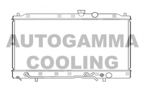 AUTOGAMMA 103960 Радиатор охлаждения двигателя для MITSUBISHI LIBERO