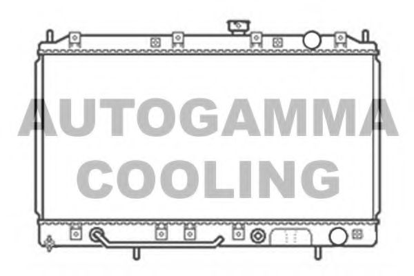 AUTOGAMMA 103962 Радиатор охлаждения двигателя для MITSUBISHI