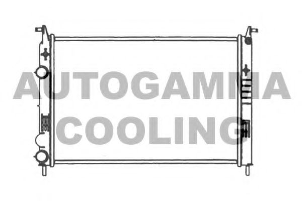 AUTOGAMMA 103967 Радиатор охлаждения двигателя для FIAT PALIO