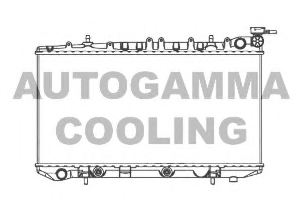 AUTOGAMMA 103973 Радиатор охлаждения двигателя для NISSAN NX