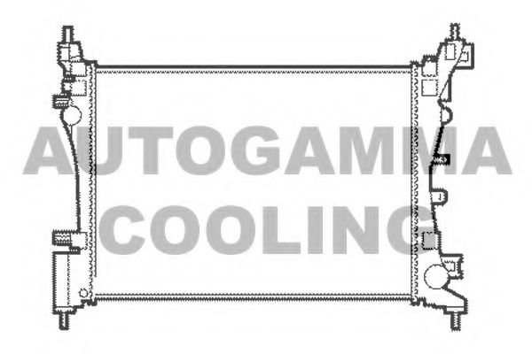 AUTOGAMMA 103985 Радиатор охлаждения двигателя для FIAT FIORINO
