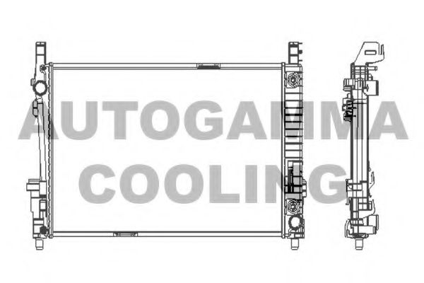AUTOGAMMA 103994 Радиатор охлаждения двигателя для MERCEDES-BENZ B-CLASS