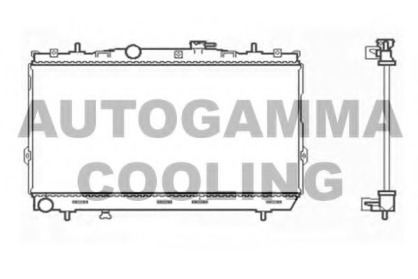 AUTOGAMMA 104005 Радиатор охлаждения двигателя AUTOGAMMA для HYUNDAI
