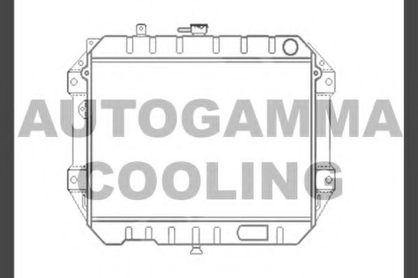 AUTOGAMMA 104040 Радиатор охлаждения двигателя для DAIHATSU FOURTRAK