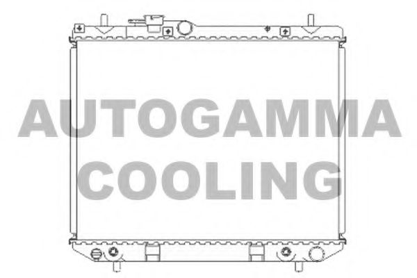 AUTOGAMMA 104053 Радиатор охлаждения двигателя для DAIHATSU