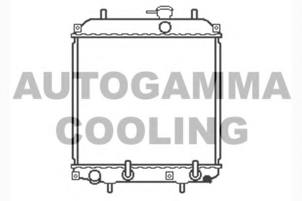 AUTOGAMMA 104054 Радиатор охлаждения двигателя для DAIHATSU