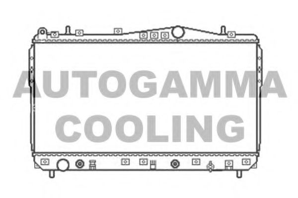 AUTOGAMMA 104056 Радиатор охлаждения двигателя AUTOGAMMA для CHEVROLET