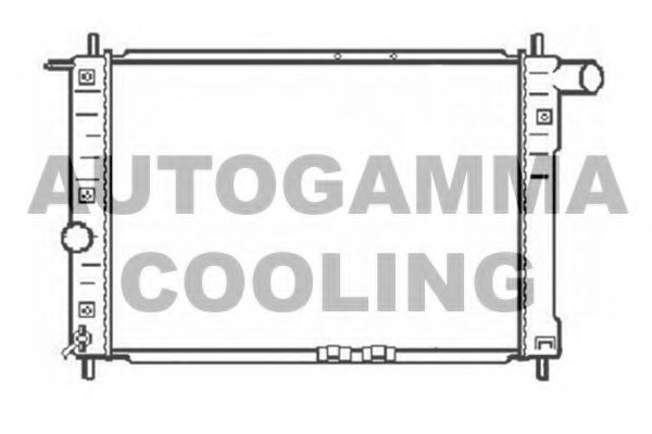 AUTOGAMMA 104059 Радиатор охлаждения двигателя для DAEWOO