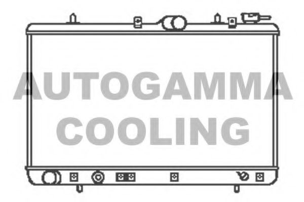 AUTOGAMMA 104061 Радиатор охлаждения двигателя AUTOGAMMA для HYUNDAI