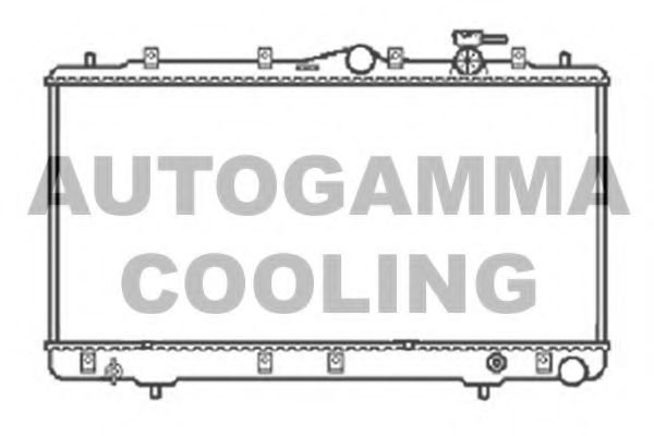 AUTOGAMMA 104063 Радиатор охлаждения двигателя AUTOGAMMA для HYUNDAI
