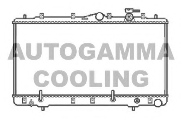 AUTOGAMMA 104064 Радиатор охлаждения двигателя AUTOGAMMA для HYUNDAI