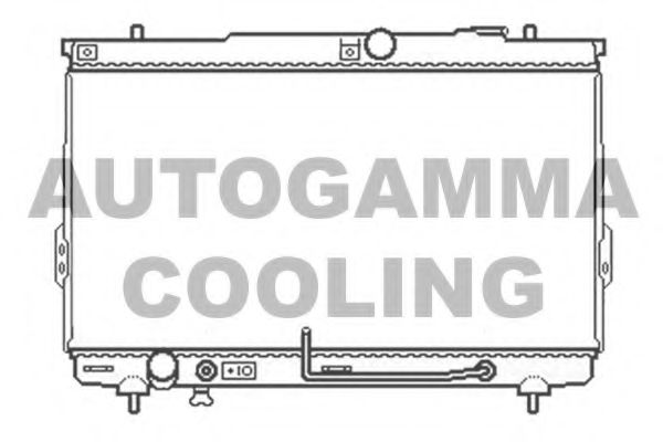 AUTOGAMMA 104065 Радиатор охлаждения двигателя AUTOGAMMA для HYUNDAI