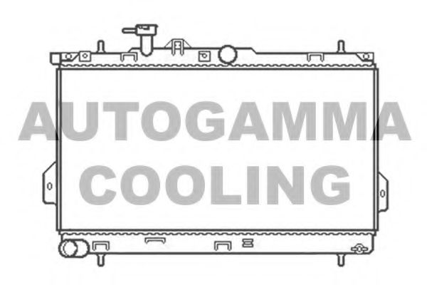 AUTOGAMMA 104066 Радиатор охлаждения двигателя AUTOGAMMA для HYUNDAI