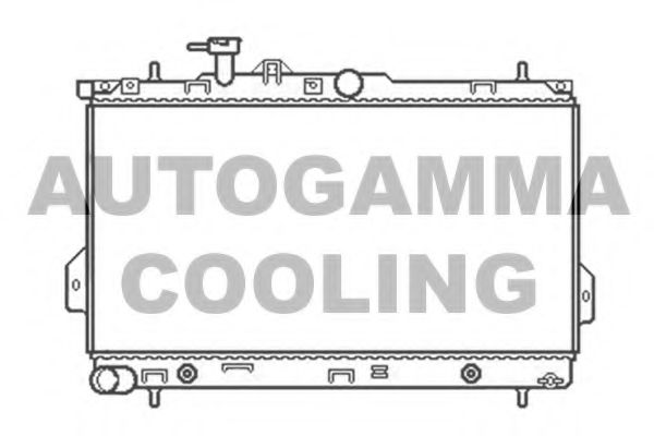 AUTOGAMMA 104067 Радиатор охлаждения двигателя AUTOGAMMA для HYUNDAI