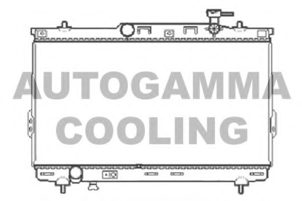 AUTOGAMMA 104069 Радиатор охлаждения двигателя AUTOGAMMA для HYUNDAI