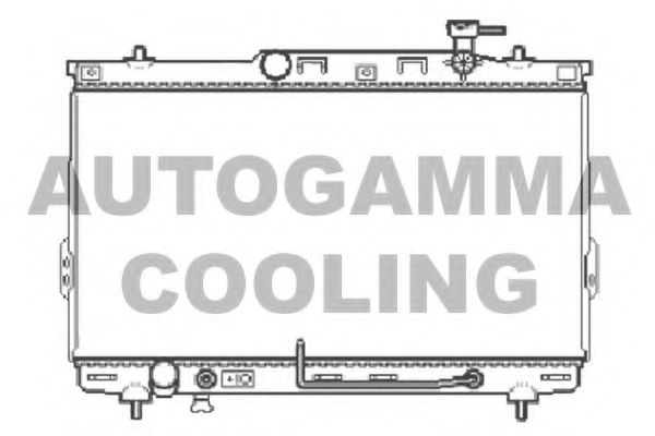 AUTOGAMMA 104070 Радиатор охлаждения двигателя AUTOGAMMA для HYUNDAI