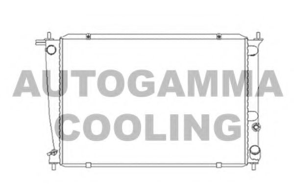 AUTOGAMMA 104071 Радиатор охлаждения двигателя для HYUNDAI H100 / GRACE автобус (P)